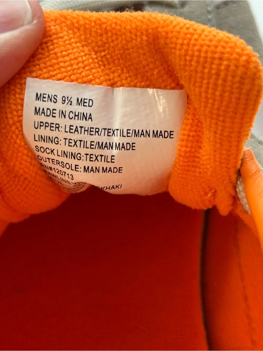Tretorn Men’s Beige and Orange Retro Runner Sneakers